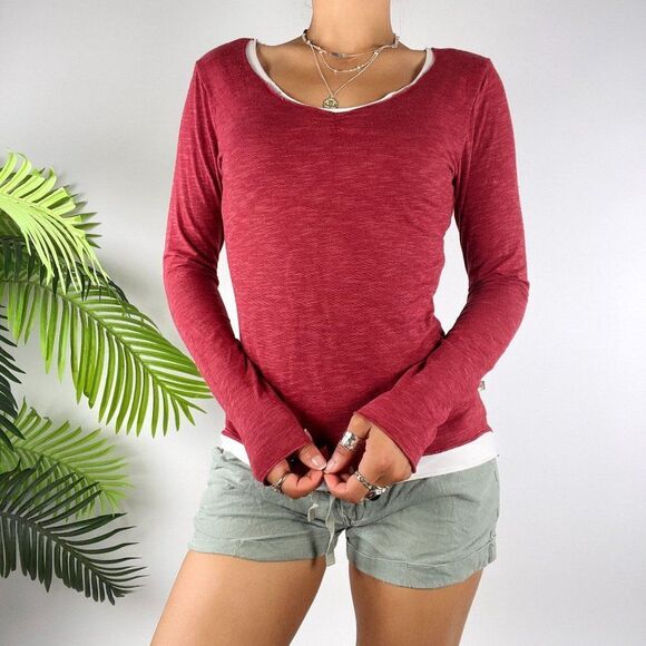 Horny Toad Red Long Sleeve Tee - Picture 4 of 5